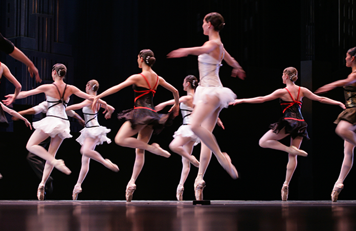 Ballet dancers performing on stage