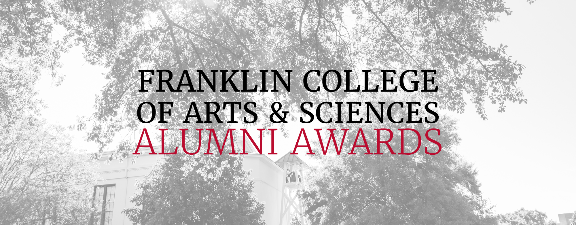 Franklin College of Arts & Sciences Alumni Awards