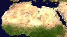 satellite image of Saharan Africa