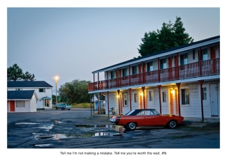 car at a motel