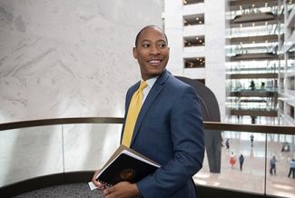 man in lobby - photo