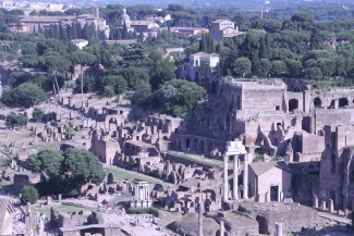 photo of the Roman Forum, day