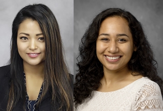 headshots of two women