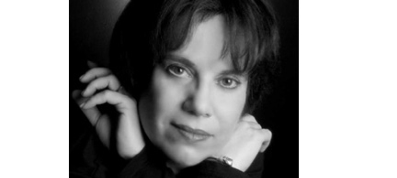 woman in black and white