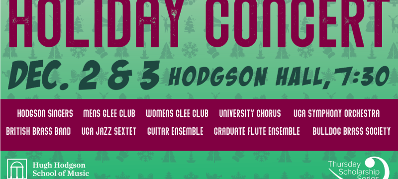 graphic with words on green and red band