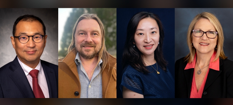 headshot photos of four people