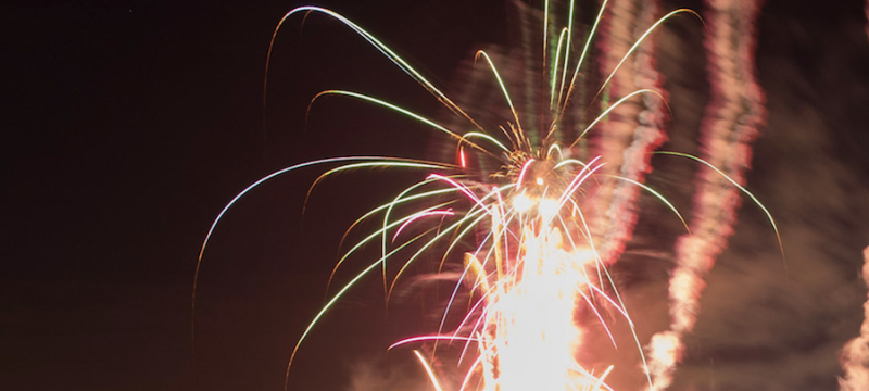 photo of fireworks at night