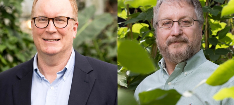 side-by-side headshots of two men