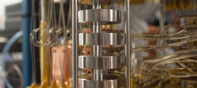photo of quantum computing mixing chamber