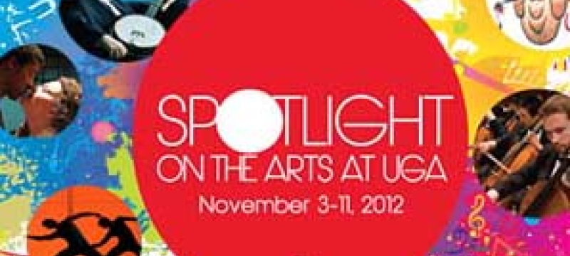 spotlight red circle with paint splashes