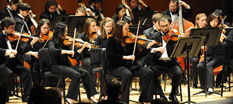 orchestra on stage