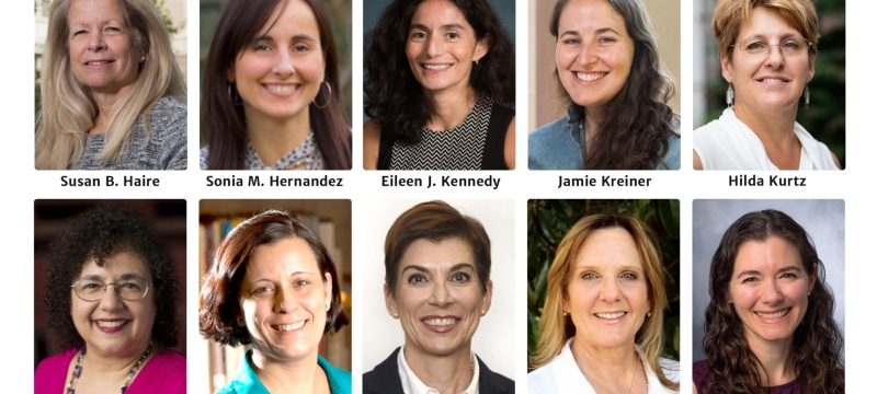10 headshots of women, on two rows