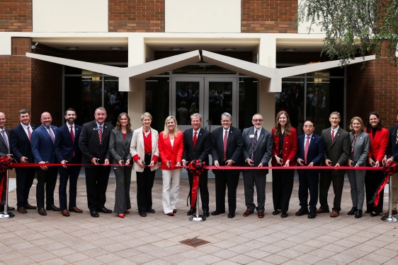 group photo at ribbon cutting