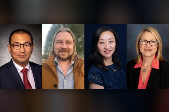 headshot photos of four people