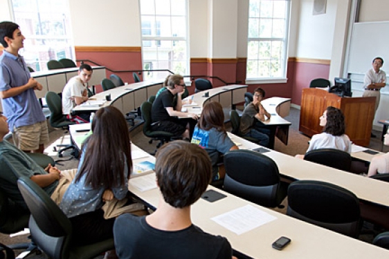 classroom with students