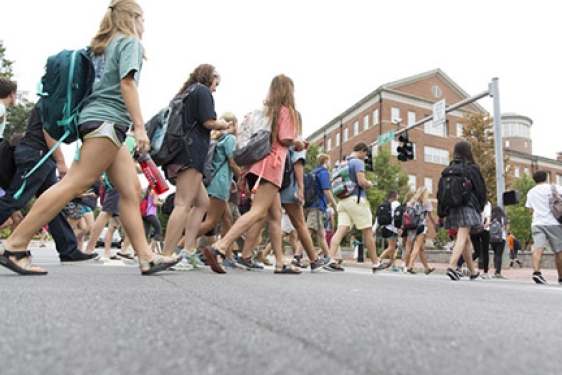 people crossing a street, photo