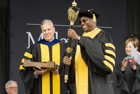 photo of two men in academic regalia