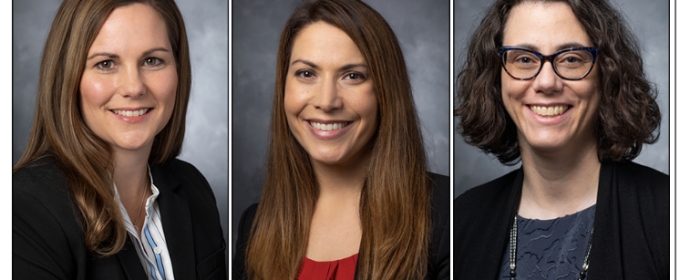 headshots of three women 