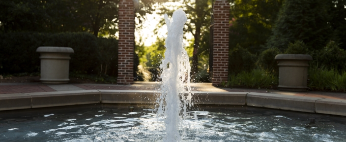 photo of water in fountain, morning