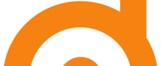 orange logo on white