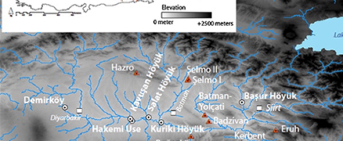 map graphic with legend markings