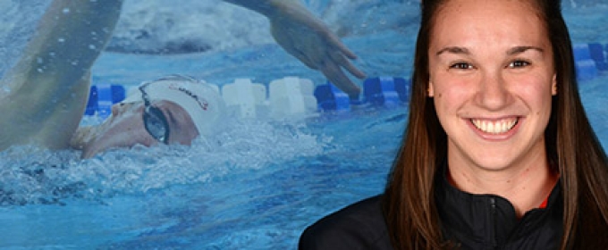 portrait with swimmer