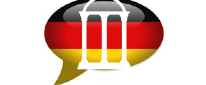 arch with German flag colors