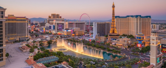 color-enhanced photo of the LasVegas strip