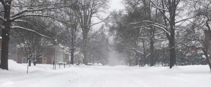 photo of snowy road