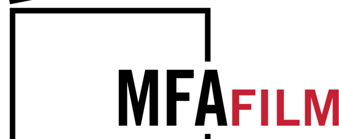 graphic in red, back and gray with clapboard logo