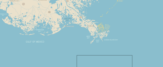 graphic map of Gulf of Mexico