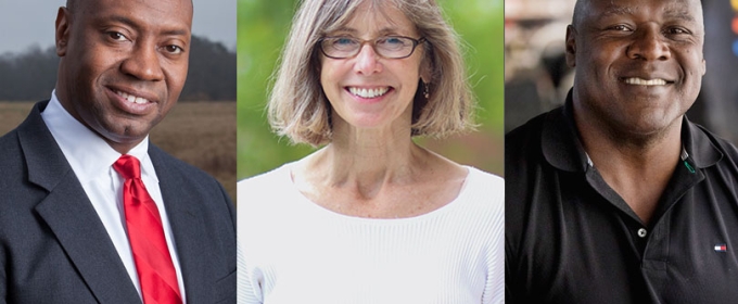 headshots of three people, aligned horizontally