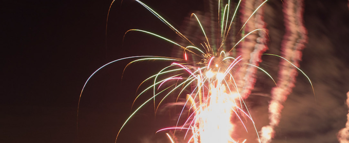 photo of fireworks at night