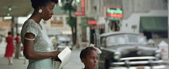 woman with girl near street