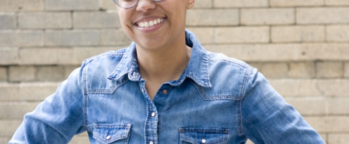 photo of woman, with glasses, outdoors