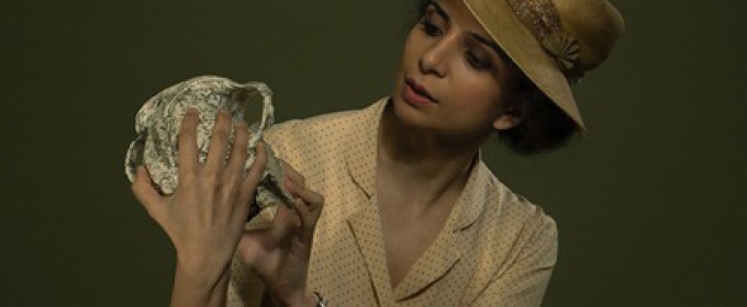 woman with ceramic mug, photo