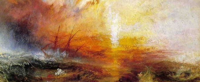 oil painting by J.M.W. Turner, The Slave Ship, 1840