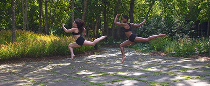 women in flight, outdoors