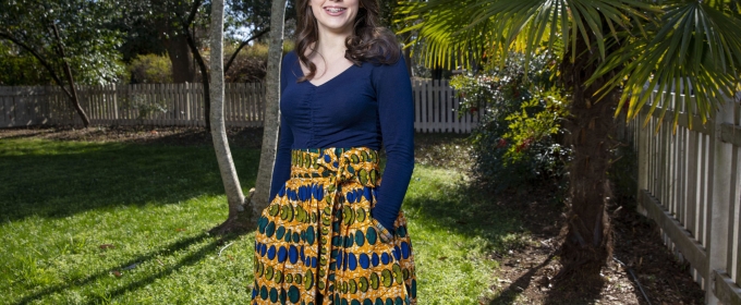 photo of woman outside in a garden, day