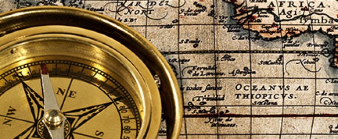 compass and map