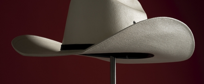 photo of a cowboy hat on a stand