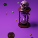 photo of hour glass with skill